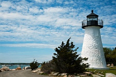 Ned's Point Lighthouse Overlooks Harbor